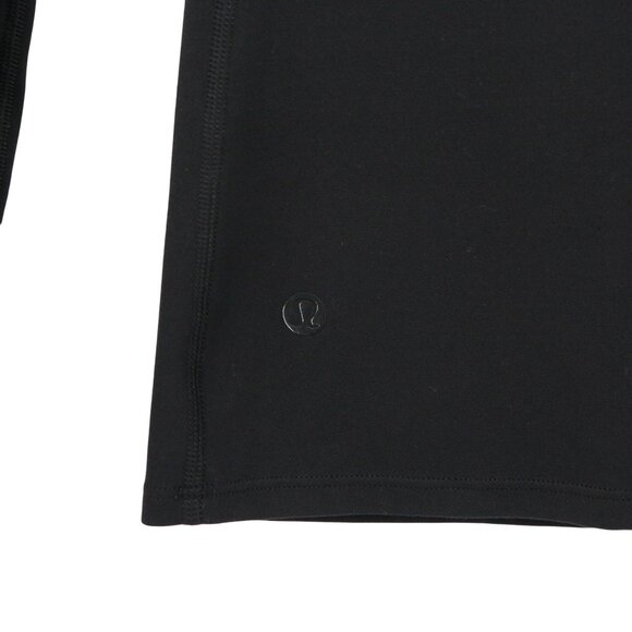 Lululemon Ethereal Black Long Sleeve Mock Neck Mesh Trim Pullover Top 0 2 - Picture 9 of 9